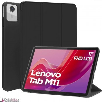 Smart soft dirbtinės odos dėklas - juodas (Lenovo Tab M11 (11)
